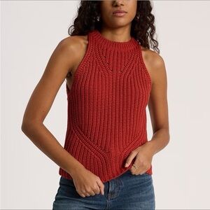 Express Textured High Neck Sweater Tank